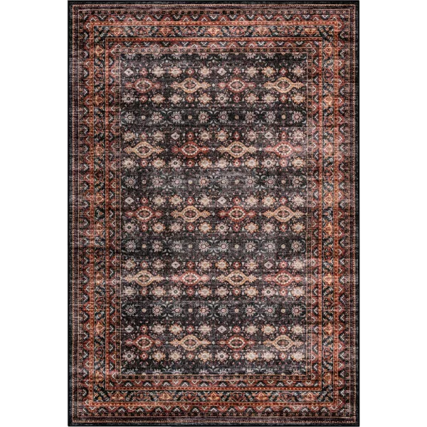 Polyester Blend Rug Tokyo Polyester Rug Collection (FX394F) Distressed Vintage